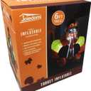 Joiedomi 6 FT Thanksgiving Inflatable Turkey Decorations, LED Light Up Turkey with Pilgrim Hat, Blow Up Decor for Thanksgiving Outdoor Decorations, Halloween Inflatable for Yard Garden