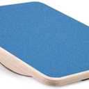Yes4All Professional Rocker Balance Board for Physical Therapy | 17.5” Rocker Board, Rocker Wooden Balance Board for Balance & Rehabilitation Exercises (Blue)