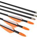 Fiberglass Practice Arrows Archery 24 26 28 30Inch Target Shooting Safetyglass Recurve Bows Suitable for Youth Children Woman Beginner