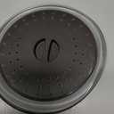 12" Microwave food Cover & Mat,Large Vented Collapsible Splatter Guard dish Plate lid & Silicone Round Kitchen mat