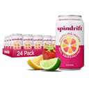 Spindrift Strawberry Lemonade Can 12 Ounce (Pack of 24) BB :01/24/2026