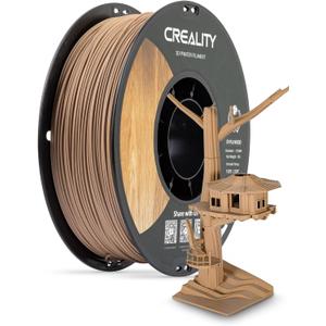 Creality Wood Filament PLA, 3D Printer Filament 1.75 mm, Smooth Silk Texture, Toughness, 1kg(2.2lbs)/Spool Printing Filament, for All FDM Printers (Wood) (Wood)