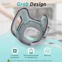Stroller Cup Holder Fits for UPPAbaby Vista/Vista V2/Vista V3/Cruz/Cruz V2/Cruz V3/Minu/Minu V2/Minu V3/Minu Duo, Holds Different Drink Sizes, One-Hand Quick Install/Remove, Folds with Stroller