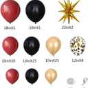 139Pcs Burgundy and Gold Balloon Arch Garland Kit for Graduation Party Decorations,Maroon Black Metallic Gold Confetti Balloons for Class of 2025 Congrats Grad Celebrations Birthday Supplies