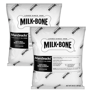 Milk-Bone MaroSnacks Dog Treats, 38 Ounce Refill Packs (Pack of 2) with Real Bone Marrow and Calcium, BB August 25, 2026
