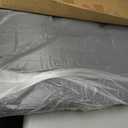 Queen Headboard Only with Adjustable Metal Legs, Faux Leather Upholstered Headboard Queen Size, Modern Stylish Headboard with Sunken Dot Design, Sturdy Bed Headboard for Bedroom, Gray