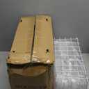 iSPECLE Deep Freezer Organizer Bins - Fits 7 Cu.Ft Chest Freezer, 8 Pack Stackable Wire Baskets(14.7" Length), Heavy Duty Coated Freezer Organizer, Rust Resistant for Frozen Food Sorting, White