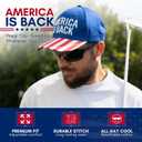 Zadin American Flag Hat for Men,Women,USA Hats Baseball Cap,Patriotic Caps Outfit Accessories,Adjustable Apparel,4th July Hat (Blue)
