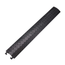 Small 1 Piece - Floor Cord Cover Cord Protector Drop Over Drop Trak Cable Ramp for Office Warehouse - Black