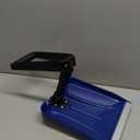 Folding Snow Shovel with Aluminum Edge, Portable Collapsible D-Grip Handle Shovel for Snow Removal, Lightweight Emergency Snow Shovel for Car, Truck, Recreational Vehicle, etc. (Blue)