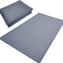 Silicone Waterproof Mat for Hydroponics Growing System Indoor,Water Bucket Mat,Easy to Clean and Non-Slip,43.3 x 23.6 Inches,Gray
