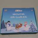 20 Pack Modeling Clay DIY Snowman Kit,Air Dry Clay Snowman Crafts for Kids,Christmas Stocking Stuffers for Kids,Christmas Crafts Xmas Gift