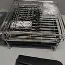 Large Dish Drying Rack, Expandable Dish Rack, Stainless Steel Anti-Rust Dish Racks for Kitchen Counter, Multifunctional Dish Drainer with Utensil Holder & Cup Holder, 13.4"-28.7" L x 11.8" W