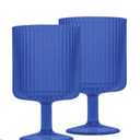 Ribbed Wine Goblet, 4 Pieces