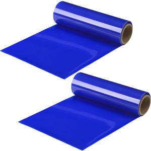 Nosiny 2 Pcs Non Slip Silicone Grip Material Roll Anti Slip Large Roll 7.87'' x 3 ft Cut to Size Mat Large Table Pads for Eating Aids Baking Crafts Counter Drawer or Any Surface, Blue