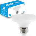 LED Puck Light Bulb with E26 Screw, Mini Flat Light Bulb, 10W Equivalent CFL 75W, Dimmable, 1100LM, 5000K, E26 Medium Base, ETL Listed, Low Profile Squat Bulbs for Home Fixture. (5000K, 2 Pack)