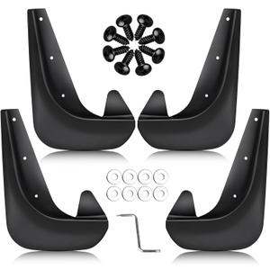 Mud Flaps for Car Universal Splash Guard PP Mudguards Fits Most Vehicles Most Practical Exterior Accessories Protect Car Body from Pollution and Scratches 4PCS