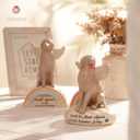 Dog Memorial Figurines Statues: Pet Sympathy Gifts for Loss of Dogs - Rainbow Bridge Remembrance Angel Gift for Dog Mom