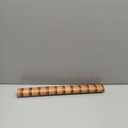 Arthome 17''x240'' Wood Slat Wallpaper, Peel and Stick Self Adhesive Wood Wallpaper PVC Vinyl Decorative Removable Wallpaper Waterproof Faux Wood Grating Stripe Contact Paper for Living Room Bedroom (Brown)