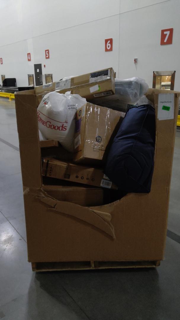 pallet of salvage items