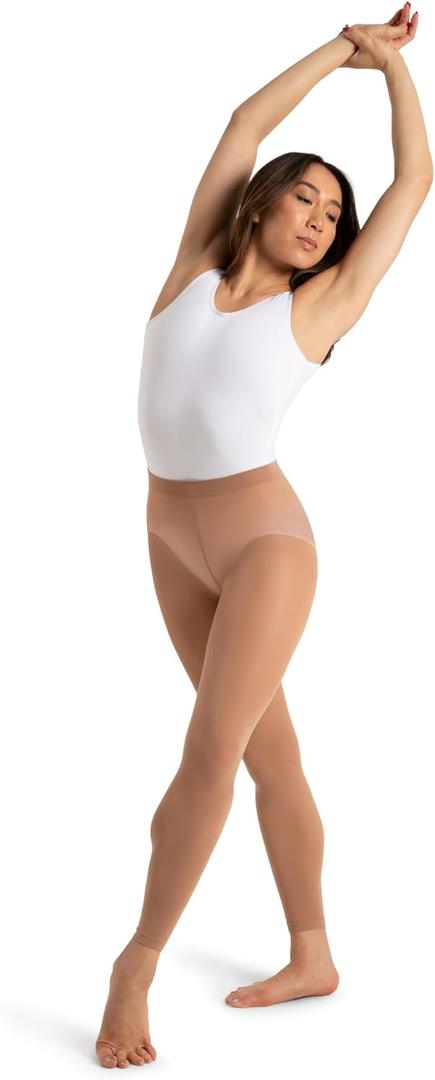 Capezio womens Ultra Soft Footless Tight With Self-knit Waistband (S)