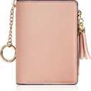 Gostwo Small Wallets for Women, Stylish Womens Wallet with ID Window, Zippered Coin Pocket and Tassel. Cute RFID Wallet for Women, ideal for Teen Girls, Commuters, and Women for Daily Use