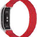 C2D JOY Sport Mesh Nylon Bands Compatible with Garmin Vivosmart 5 tracker Replacement Bands with Case