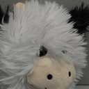14" Fluffy Cow Plush