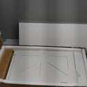 TEENFON Bathroom Wall Cabinet, Bathroom Cabinet with Barn Doors & Adjustable Shelf, Over The Toilet Storage Cabinet, Medicine Cabinet, White UNGGX001WV1 (5.9"D x 21.6"W x 23.6"H)