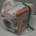 3 Pack Cube Storage Bin, 9x9x7 Cotton Rope Woven Baskets for Organizing Toys Clothes Towels, Square Gift Storage Baskets for Shelves, Nursery, Closet, Bathroom, Pantry (Red)