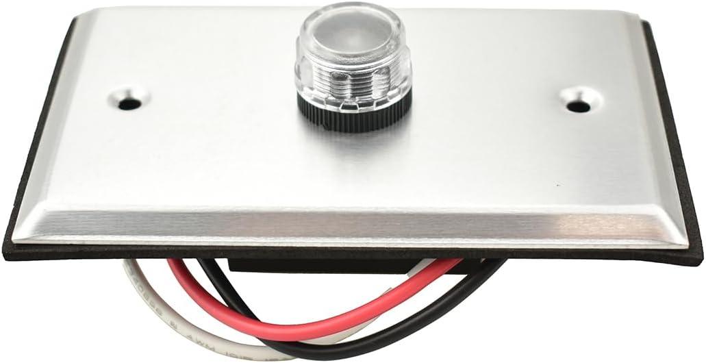 YCA1031 Photocell Sensor for Outdoor Lights, 120V Dusk to Dawn Light Control with Wall Plate Included, Post Eye Button Photocontrol, UL Listed