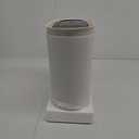 Sooyee 10 Liter Rectangular Plastic Trash Can Wastebasket with Press Type Lid,2.4 Gallon Garbage Container Bin for Bathroom,Powder Room,Bedroom,Kitchen,Craft Room,Office (Cream White)