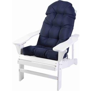 Enipate Weather Resistant Adirondack Chair Cushions High Back Indoor Outdoor Patio Tufted Lounge Cushion Seat Pads, Dark Blue