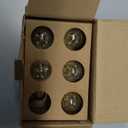 E12 Edison LED Light Bulbs 40 Watt Equivalent Candelabra, Dimmable 2700K Warm White T6 Clear LED Bulbs 4W 400lm Vintage T25 for Chandelier Ceiling Fan, Tubular Small Filament Bulbs, 6 Packs