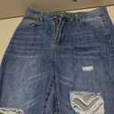 THUNDER STAR Womens High Waisted Wide Leg Jeans Stretchy Distressed Denim Pants, Small