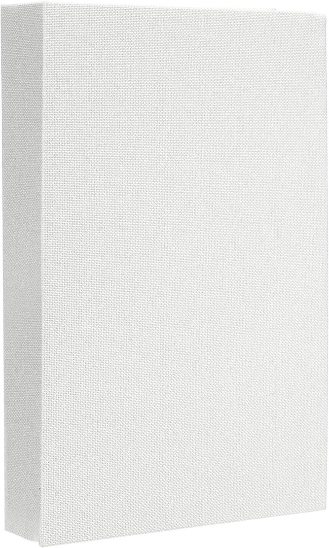 uxcell Decorative Books, 10.6 x 6.7 Linen Fake Books for Decoration Faux Decor Book for Modern Aesthetic Home Office Coffee Table Shelf Desktop Display, White