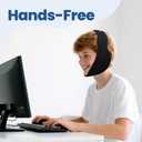 LotFancy Wisdom Teeth Ice Pack Head Wrap, Face Ice Pack for TMJ Jaw Toothache Pain Relief, with 4 Reusable Hot Cold Therapy Gel Packs, for Chin, Oral and Facial Surgery, for Kids, Teens, Petite Adults