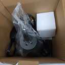 Candle Warmer Lamp with Adjustable Height, Stepless Dimming Function-Home Decor Lamp, Metal Candle Lamp for Jar Candles, No Flame Scented Candle Warmer with 2 Bulbs (Black) (small)