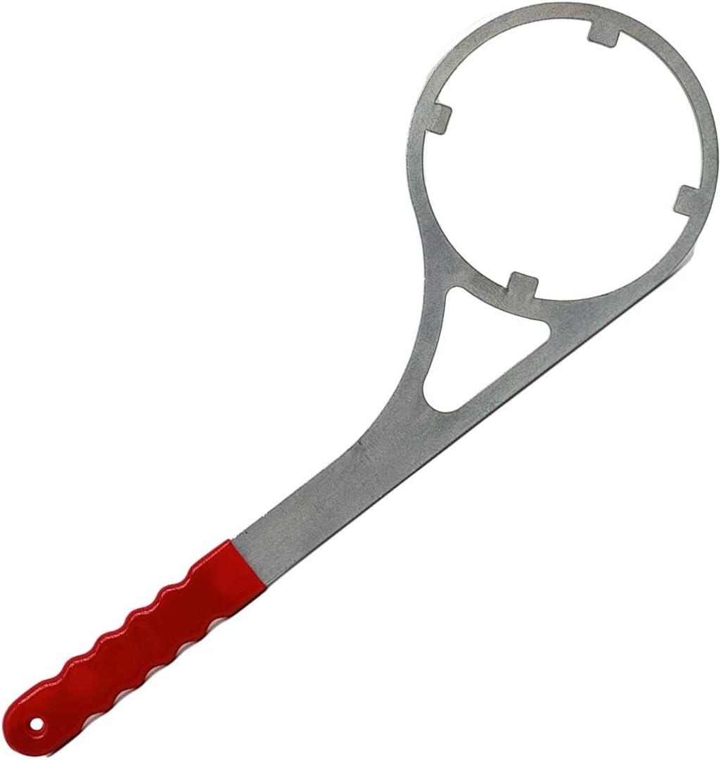 4.8" Heavy Metal Wrench Replaces Plastic Wrench, Extended Handle With Rubber Wrapping Providing Comfortable Touch.(4.8 Inch Inside Diameter)
