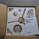 20inch Ceiling Fan with Light Gold Flush Mount Fandelier with Remote Control Modern LED Ceiling Fan 6 Wind Speeds Fandelier for Bedroom Living Room Kitchen