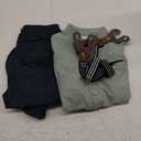 SOLOYEE Baby Boy Clothes Suits 12-18M Infant Gentleman Outfits, Short Sleeve Shirt+Bowtie+Beret+Suspender Pants Clothing Set