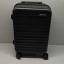 Amazon Basics - Maleta rgida, equipaje de mano, ampliable, con ruedas, Negro -