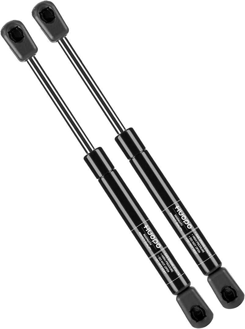 HUOPO 10 Inch 50Lbs Gas Struts,10" Truck Toolbox Shocks, 114-8861 C16-10445 Lift Support for Pickup Tool Box Lid Boat Hatch RV Overhead Cabinet Door Toylbox Cover, 2 Pack