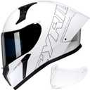 CYRIL Full Face Motorcycle Helmets for Adults Men & Women with Tinted and Clear Visor Meet Dot Approved, Large