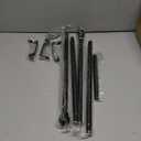 Black Curtain Rods for Windows 28 to 60 inch, Adjustable Curtain Rod Set with Brackets Easy Install, Decorative Slender 5/8 Diameter Drapery Rod, Heavy Duty Drape Pole for Living Room, Bedroom