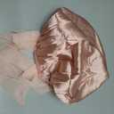 YANIBEST Adjustable Satin Bonnet Double Layer Hair Bonnet for Sleeping Bonnets for Women Hats Curly Natural Hair, Blush Pink (One Size)