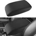 INTGET for 2026 Honda Accord Accessories Center Console Armrest Cover 2023 2024 2025 Leather Arm Rest Box Lid Middle Console Seat Cover Protector(Black Stitches,2023+)