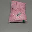 Uhnice Flower Girl Satin Dress with Pearls Flutter Sleeves V Back Gown with Removable Bow for Wedding Birthday Party (4-5T, Pink)