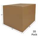 UBMOVE Medium Moving Boxes 18"L x 14"W x 12"H 20-Pack Corrugated Cardboard Box for Shipping, Mailing, Packing, Packaging and Storage