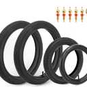 Rear 161.75/2.125 & Front 121.75/2.125/2.25 Tires and Inner Tube Fit for Bob Stroller Revolution Graco 3-Wheeler Gear Jogging Troller Models - Single and Double Stroller Tires Replacement